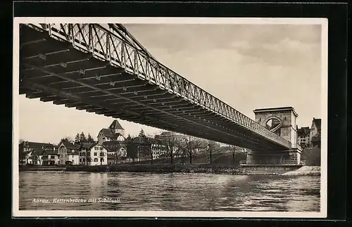 AK Aarau, Kettenbrücke mit Schlössli