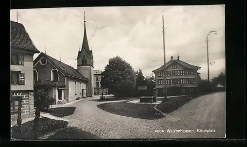 AK Walzenhausen, Blick auf den Kirchplatz