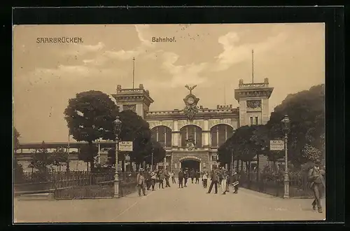 AK Saarbrücken, Partie am Bahnhof