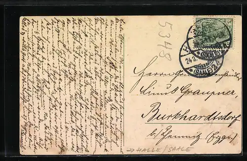 AK Halle / Saale, Burg Giebichenstein im 15. Jahrhundert