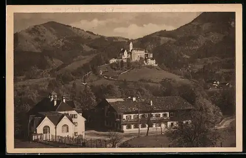 AK Hohenaschau, Ortsansicht aus der Vogelschau