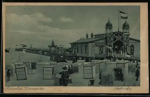 AK Zinnowitz / Usedom, Seebrücke
