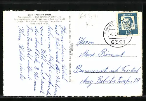 AK Treisberg, Cafe Pension Sachs