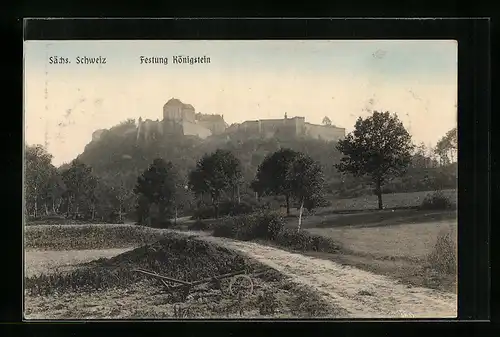 AK Königstein / Sächs. Schweiz, Festung Königstein