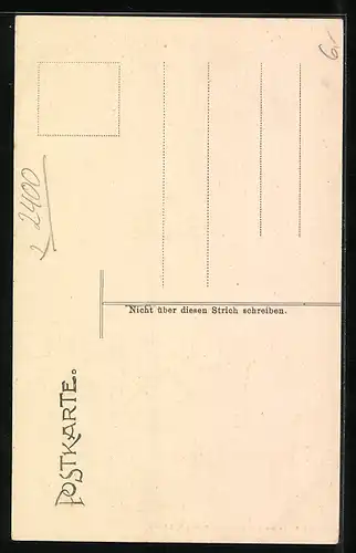 AK Lübeck, Rathaus, Kriegsstube, innere Tür (Nordseite)