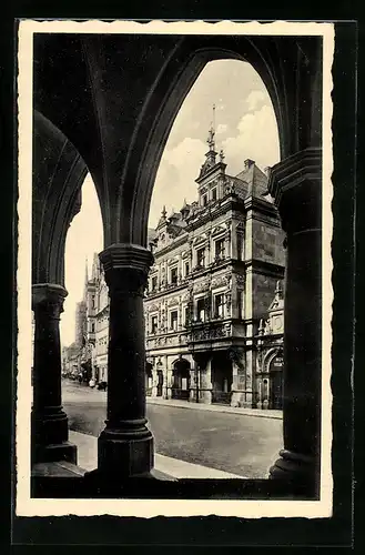 AK Erfurt, Blick zur Marktstrasse