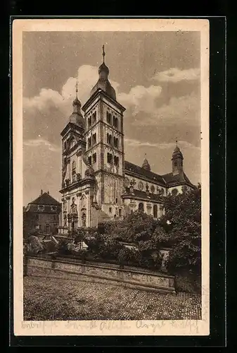 AK Amorbach, Abteikirche von Südwesten