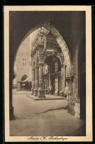 AK Münster i. W., Rathausbogen