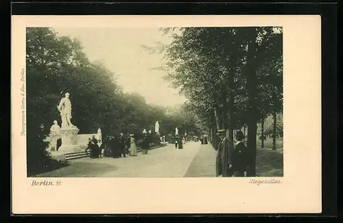 AK Berlin-Tiergarten, Siegesallee