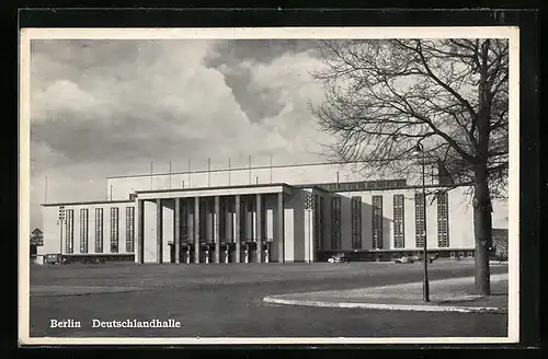 AK Berlin-Charlottenburg, Deutschlandhalle, Portal