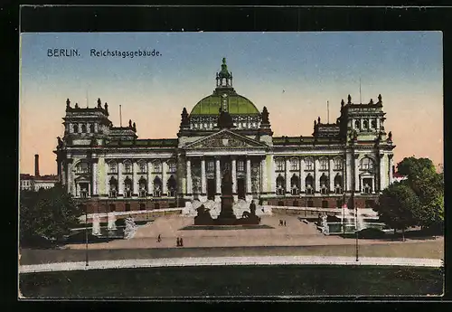 AK Berlin-Tiergarten, Reichstagsgebäude