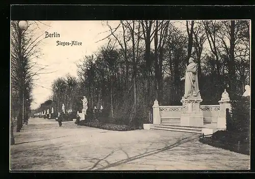 AK Berlin-Tiergarten, Sieges-Allee