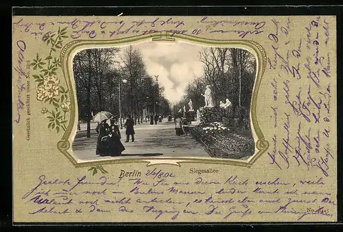 AK Berlin-Tiergarten, Siegesallee