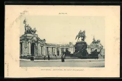 AK Berlin, Nationaldenkmal Kaiser Wilhelm I.