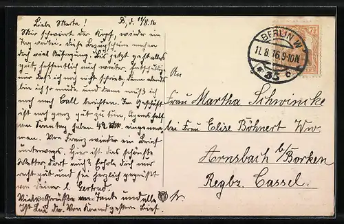 AK Berlin, Neue Wache, Strassenbahn