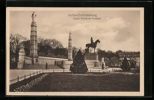 AK Berlin-Charlottenburg, Kaiser Friedrich-Denkmal