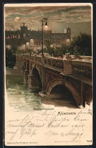 Lithographie München-Haidhausen, Maximilianeum