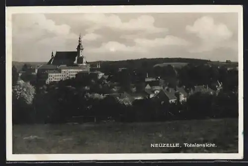 AK Neuzelle, Totalansicht mit Kirche
