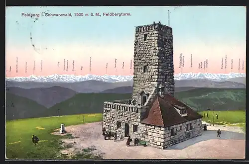 AK Feldberg im Schwarzwald, Feldbergturm