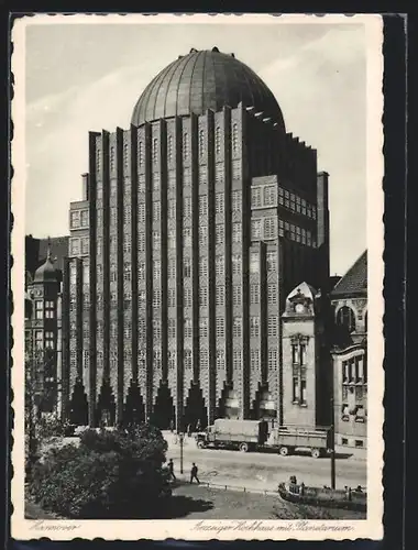 AK Hannover, Anzeiger Hochhaus mit Planetarium