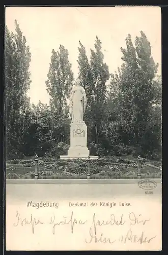 AK Magdeburg, Denkmal der Königin Luise