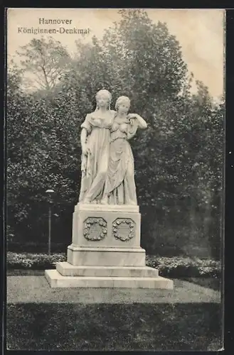 AK Hannover, Königinnen-Denkmal