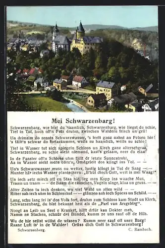AK Schwarzenberg, Ortsansicht