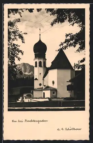 AK Au bei Berchtesgaden, Kirche