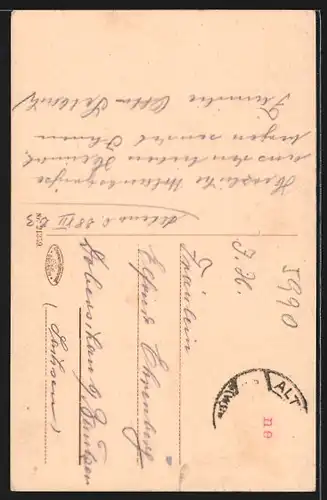 AK Altena i. W., Blick auf die Burg