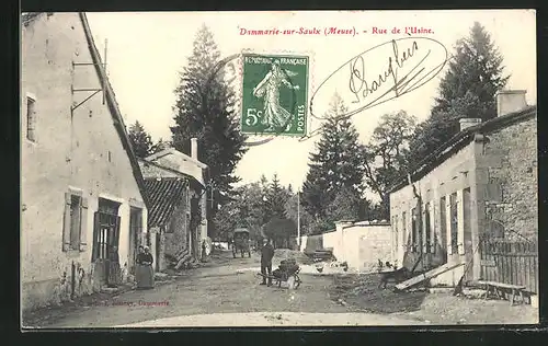 AK Dammarie-sur-Saulx, Rue de l`Usine, Strassenpartie