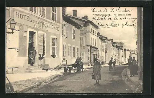 AK Vaucouleurs, Rue Jeanne-d`Arc, Strassenpartie