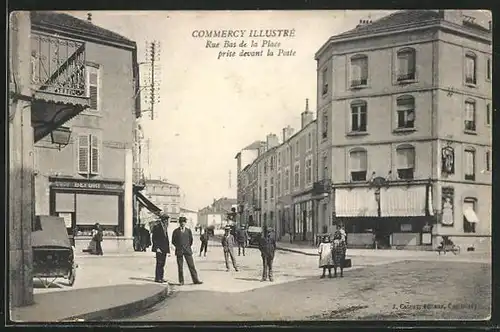 AK Commercy, Rue Bas de la Place prise devant la Poste