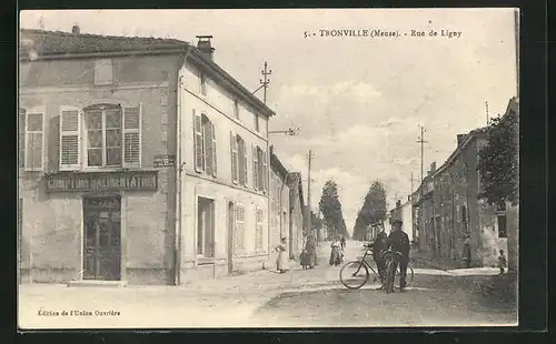 AK Tronville, Rue de Ligny