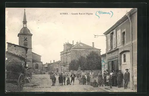 AK Loisey, Grande Rue et l'Eglise