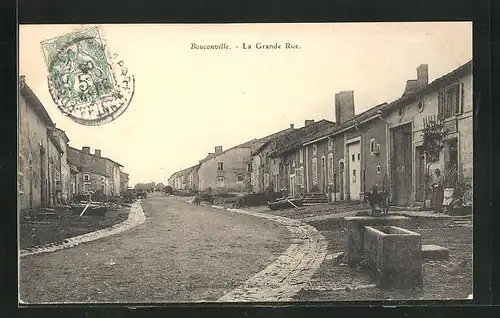 AK Bouconville, La Grande Rue, Strassenpartie