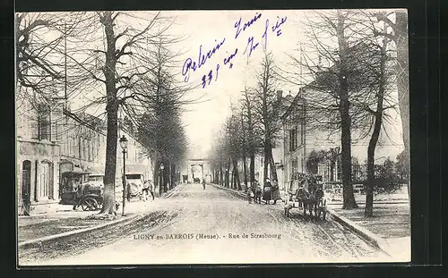 AK Ligny-en-Barrois, Rue de Strasbourg