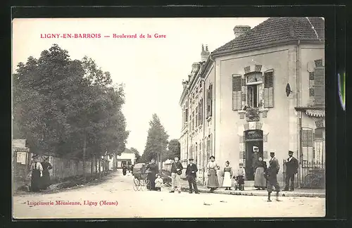 AK Ligny-en-Barrois, Boulevard de la Gare