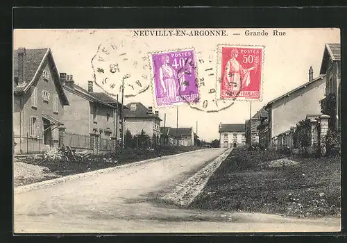 AK Neuvilly-en-Argonne, Grande Rue