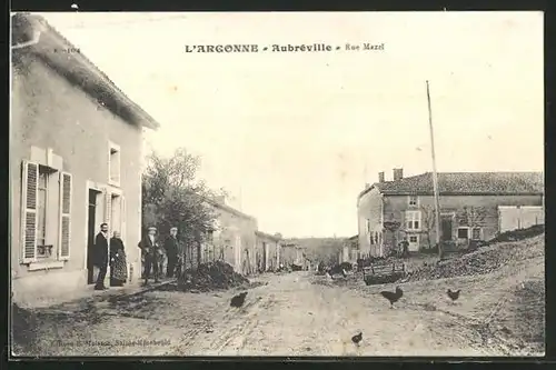 AK Aubreville, Rue Mazel