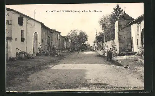 AK Aulnois-en-Perthois, Rue de la Nouette