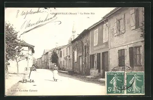 AK Ancerville, La Petite Rue