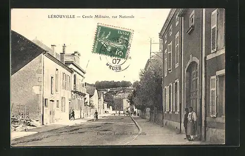 AK Lérouville, Cercle Militaire, rue Nationale