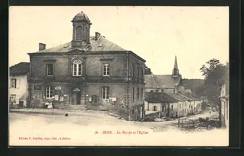 AK Inor, la Mairie et l'Eglise