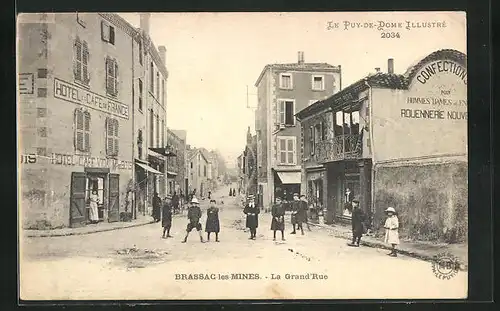 AK Brassac-les-Mines, la Grand'Rue