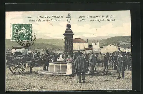 AK Montferrand, Place de la Rodade et Collines du Puy-de-Dôme
