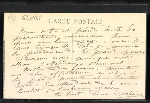 AK Veyre, Vue générale, le Puy de Marmand et le Puy de Monton