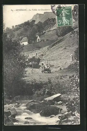 AK Vallée de Chaudetour, Heuernte im Tal