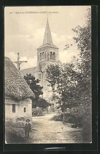 AK Cisternes-la-Foret, L`Eglise, Blick zur Kirche