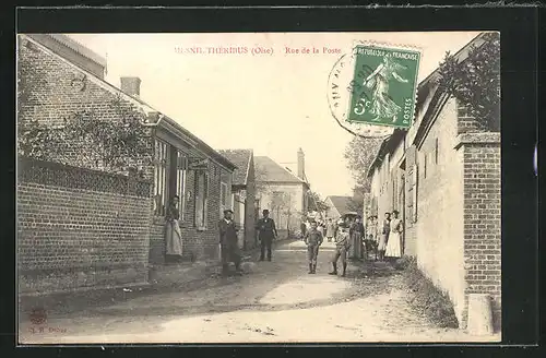 AK Mesnil-Théribus, Rue de la Poste