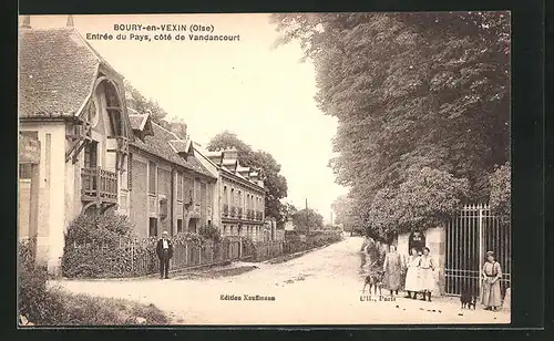 AK Boury-en-Vexin, Entrée du Pays, Côté de Vandancourt